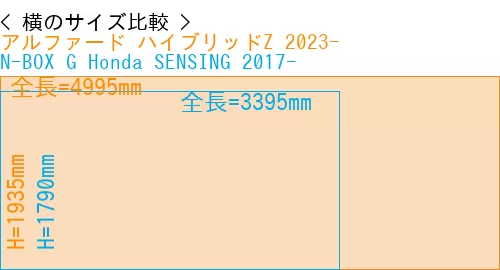 #アルファード ハイブリッドZ 2023- + N-BOX G Honda SENSING 2017-